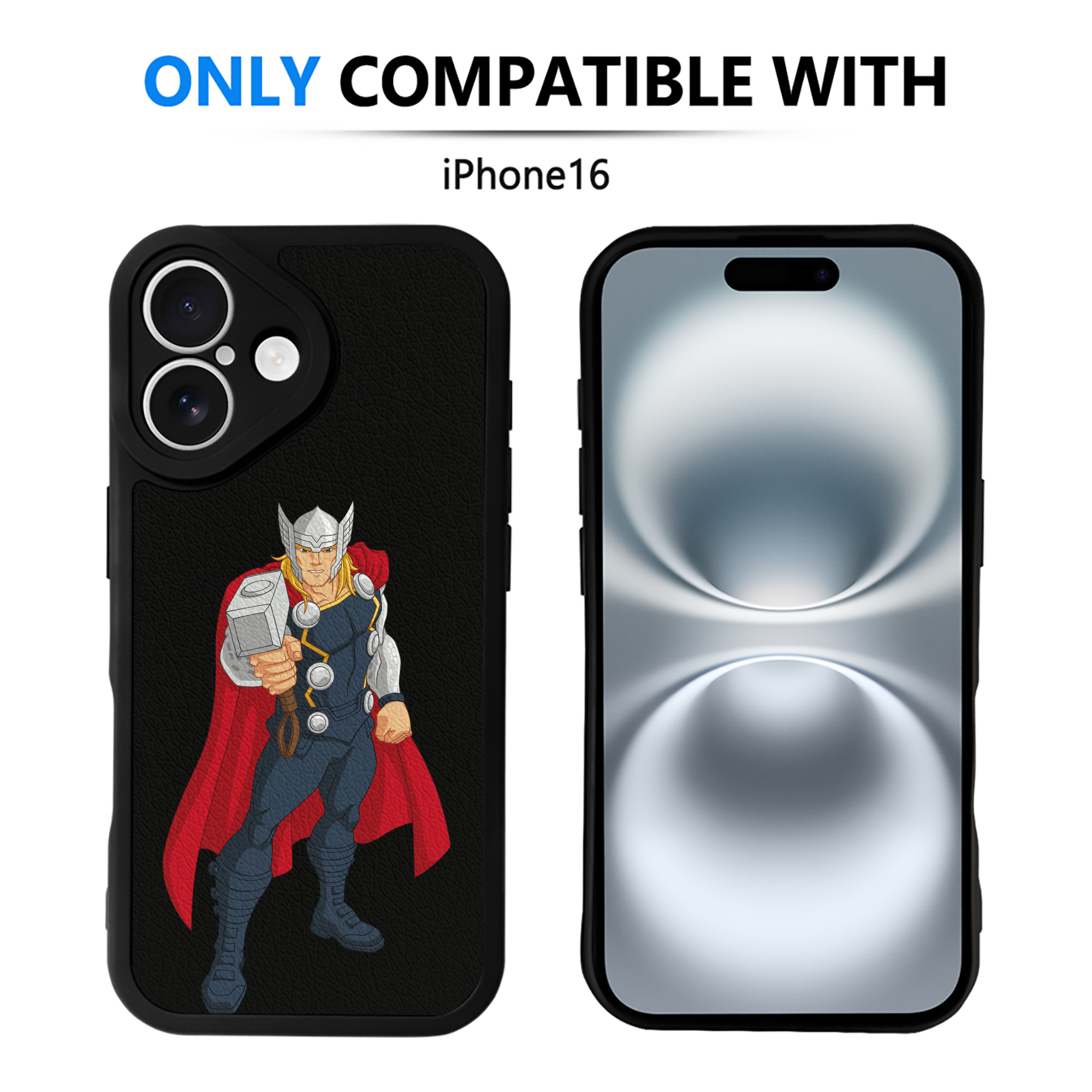 （画像用） アベンジャーズ The Avengers 【iPhone 16シリーズ対応】シリコンスマホケース（レザー調） 材質：シリコン